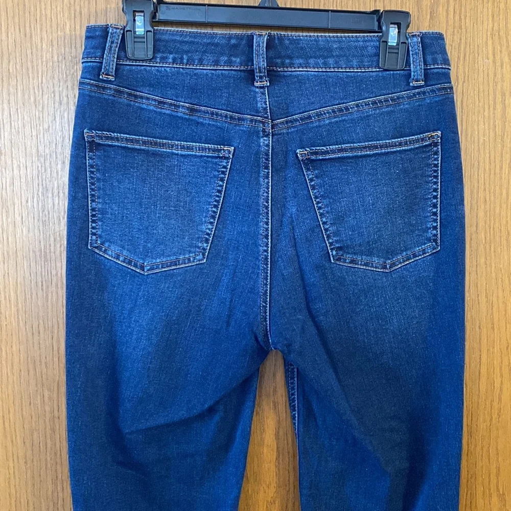 Talbots Flawless Five-Pocket Dark Wash Jeggings - Picture 9 of 10